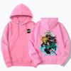 Demon Slayer Anime Hoodie Men Women Tanjirou Nezuko Sweatshirts Kimetsu No Yaiba Oversize Japan Anime Sudaderas Pullover