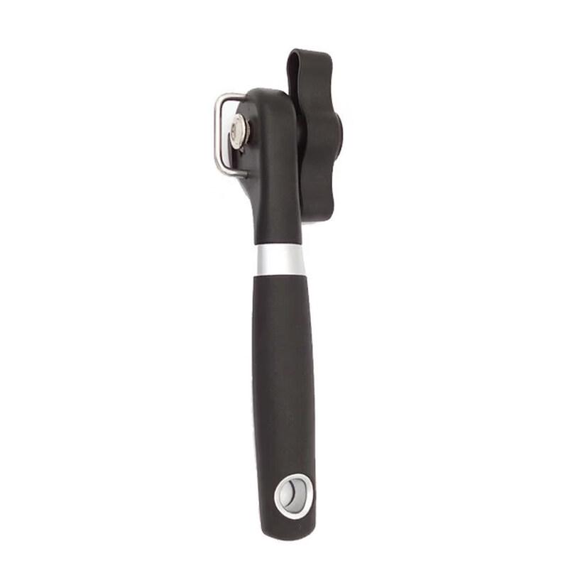 Hand-Safe Manual Can Opener with Bottle Opener
