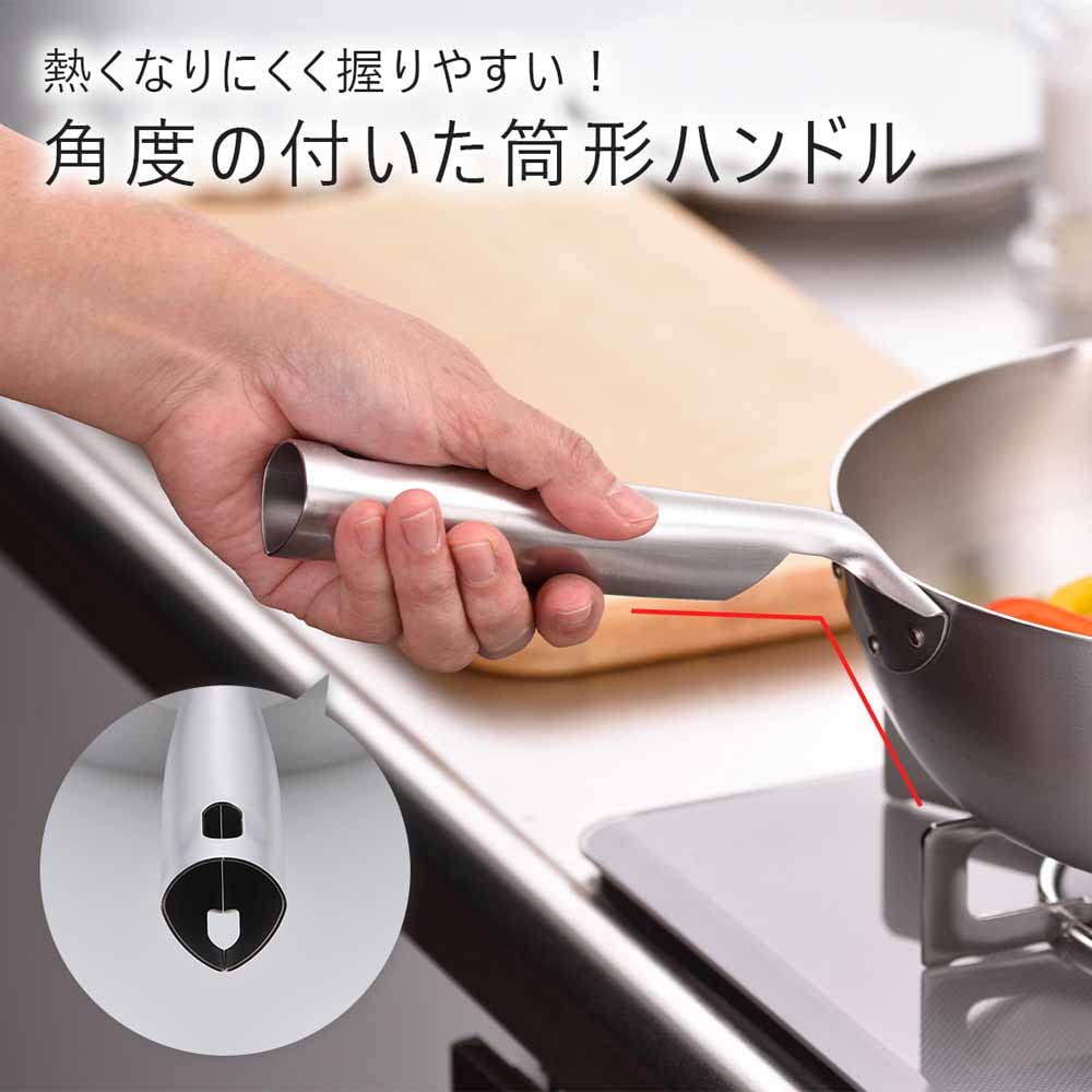 KOGU Outdoor Deep Frying Pan 20cm in Stainless Steel Suitable for Deep Gas and IH Dishwasher Outdoor Gift for [Made Japan] 3-Layer Construction,