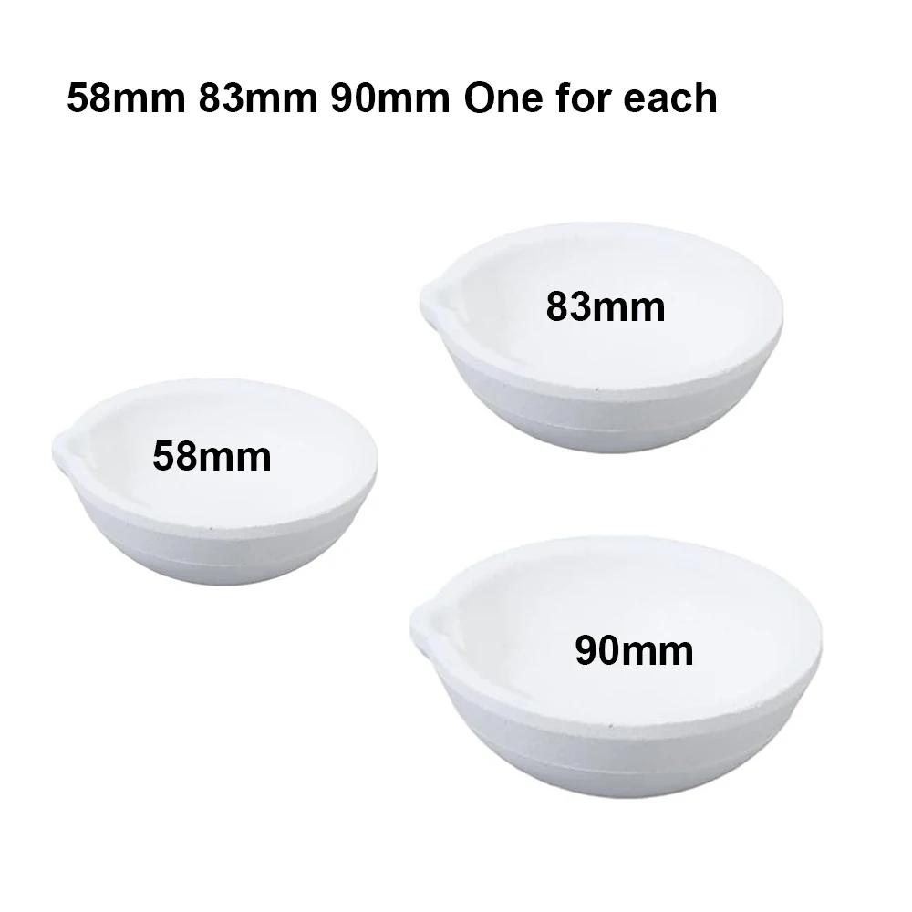 1/4pcs 100g-5000g High Temperature Quartz Silica Smelting Crucible Smelting Casting Refined Golden Silver Jewelry Casting Tools