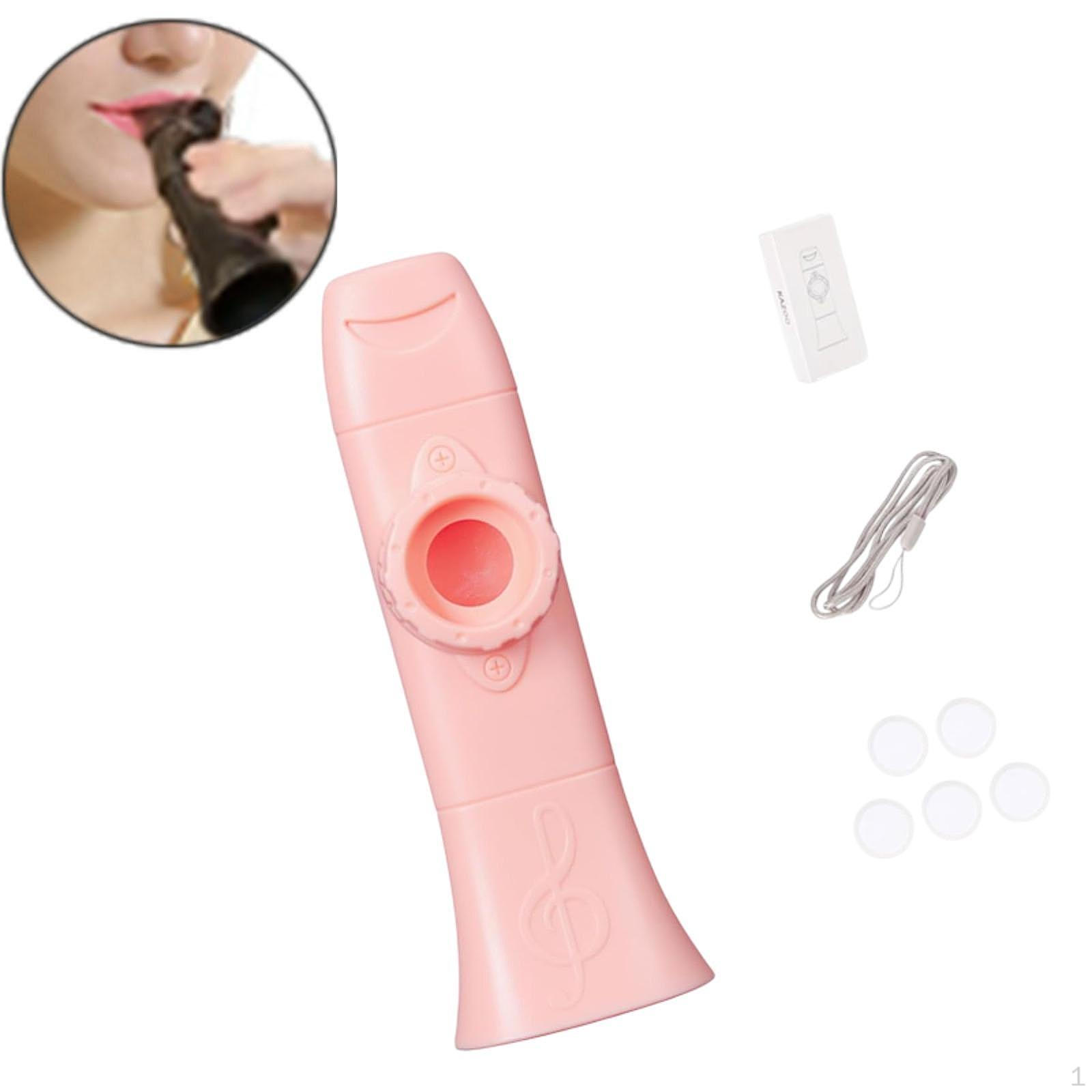 

Kazoo Простая в освоении регулируемая тоновая флейта для любителей музыки, детей, скрипки, фортепиано розовый