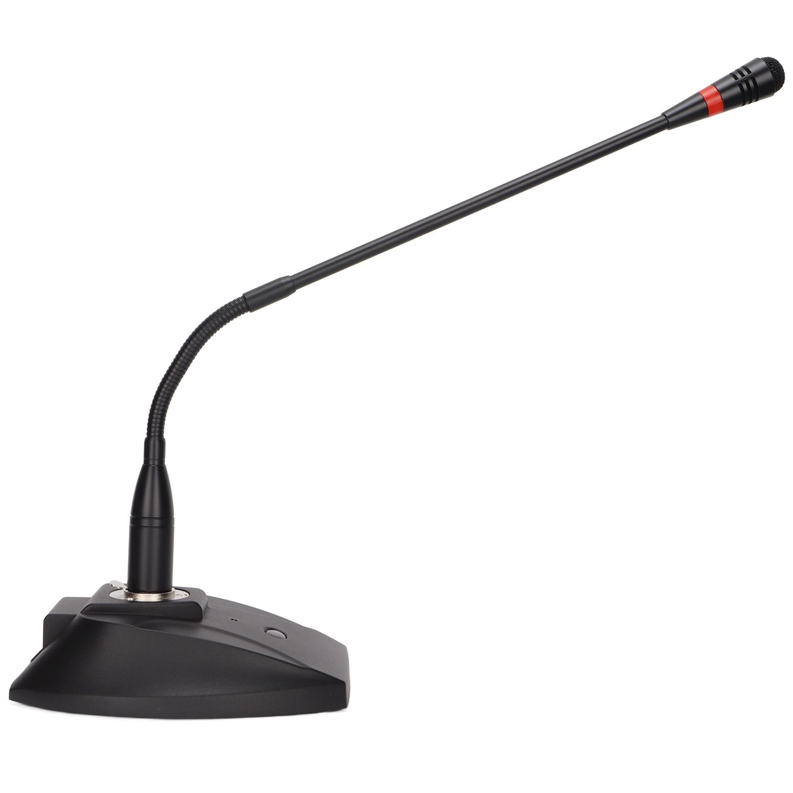 

Проводной микрофон с гусиной шеей, настольный микрофон с разъемом XLR и кабелем 6,35 мм для конференц-выступлений EU Plug