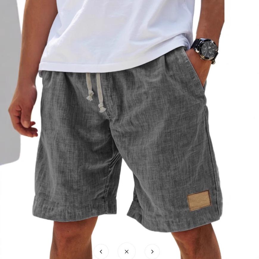 New Arrival Men's Retro Breathable Linen Loose Holiday Shorts Fashion Casual Shorts