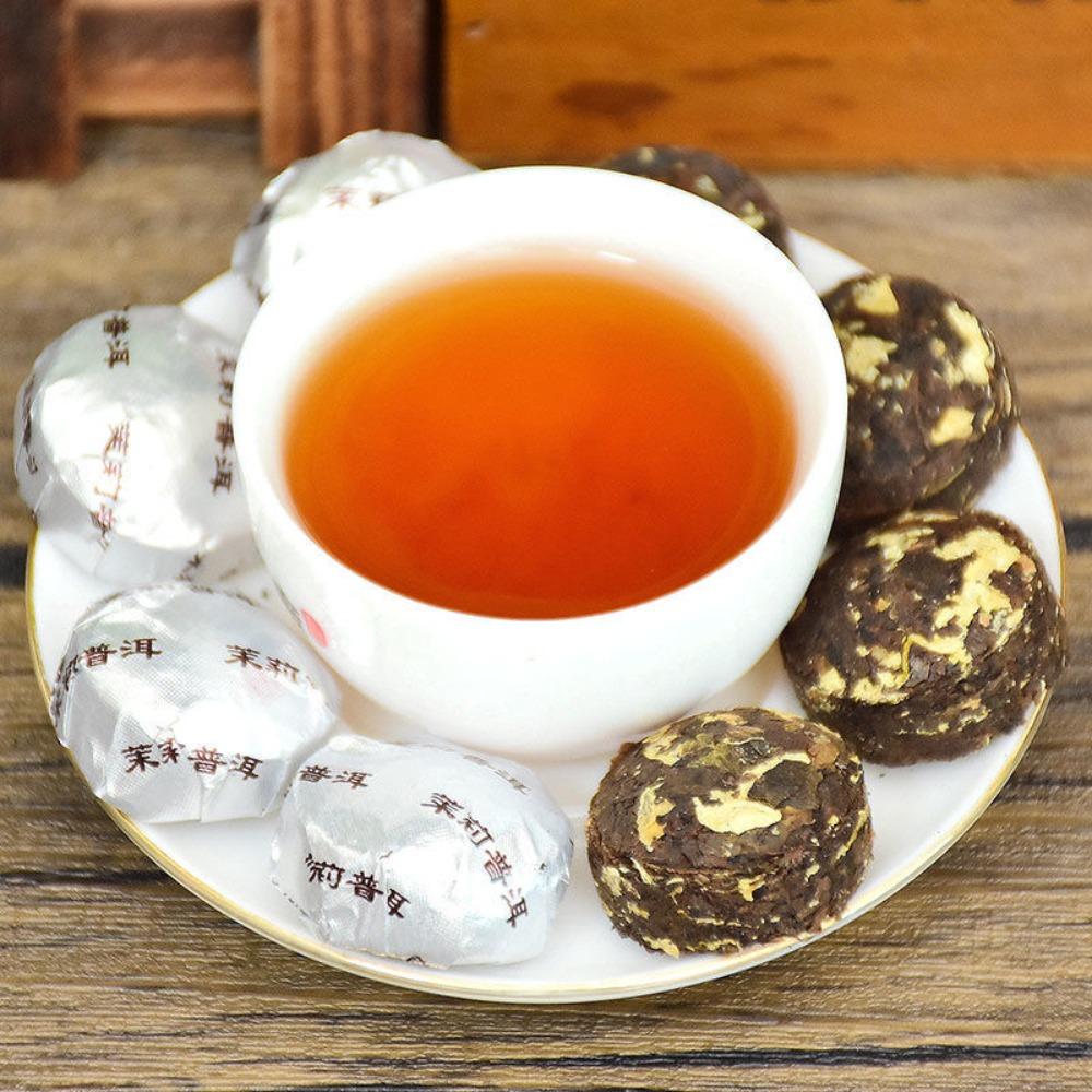 Yunnan Jasmine Fragrant Pu'er Tea Aged Court Ripe Tea Mini Xiaotuo Tea