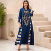 ZD107 Sequin Embroidered Striped Abaya 