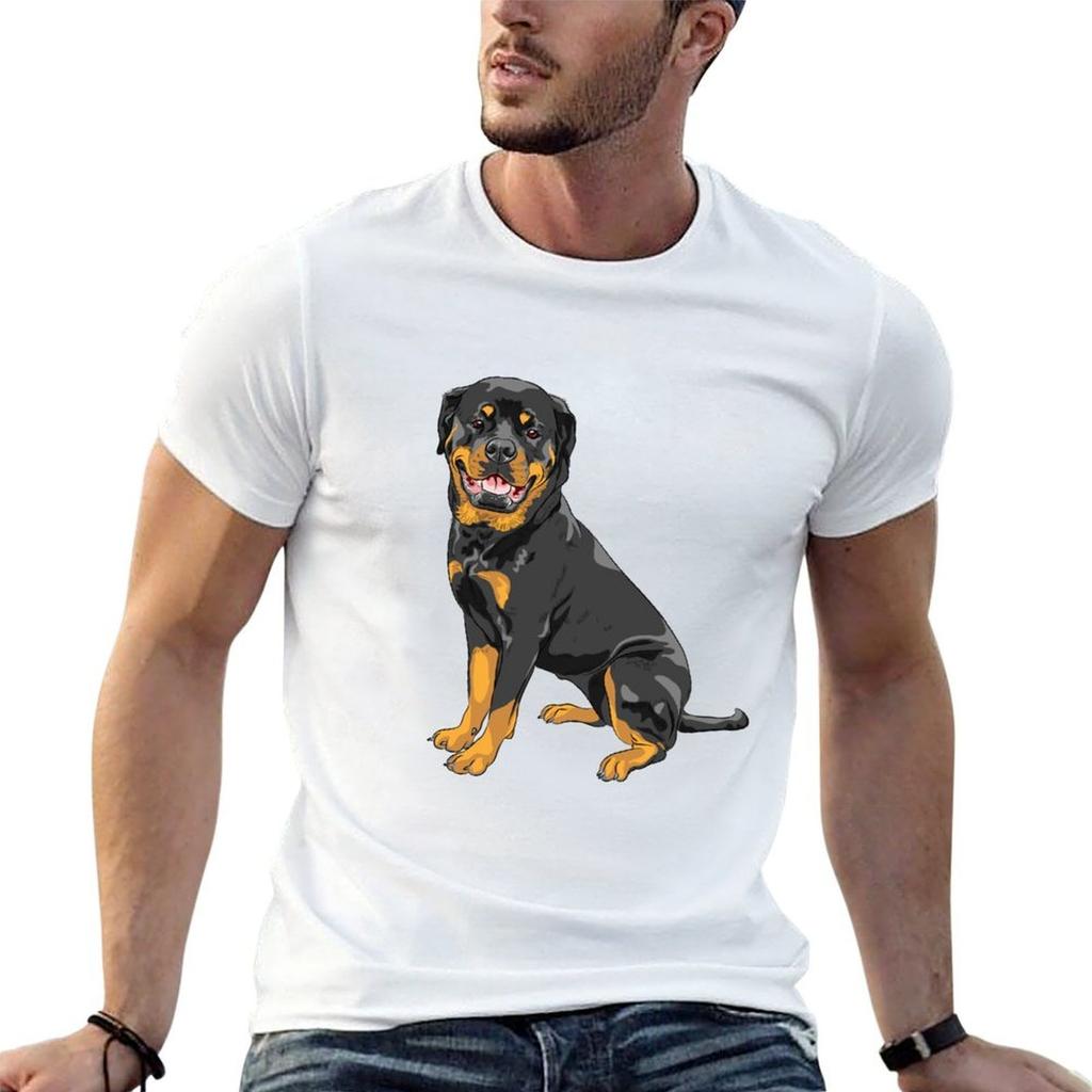 Rottweiler T-Shirt Casual Basic Street T-Shirt