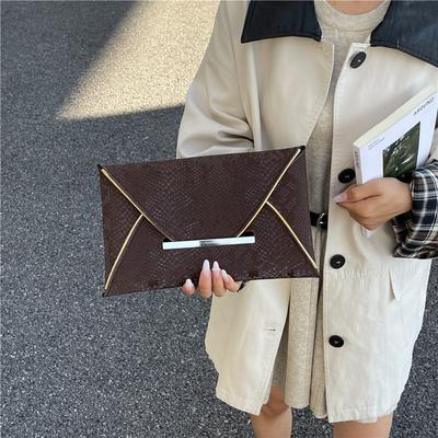Spring New Trend New Envelope Dinner Bag Glossy Casual Simple Clutch Bag Fashionable Women's Bag