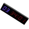 Gym Timer Interval 6 Bit LED Workout Countdown Up Stopwatch with Remote 1.8in
