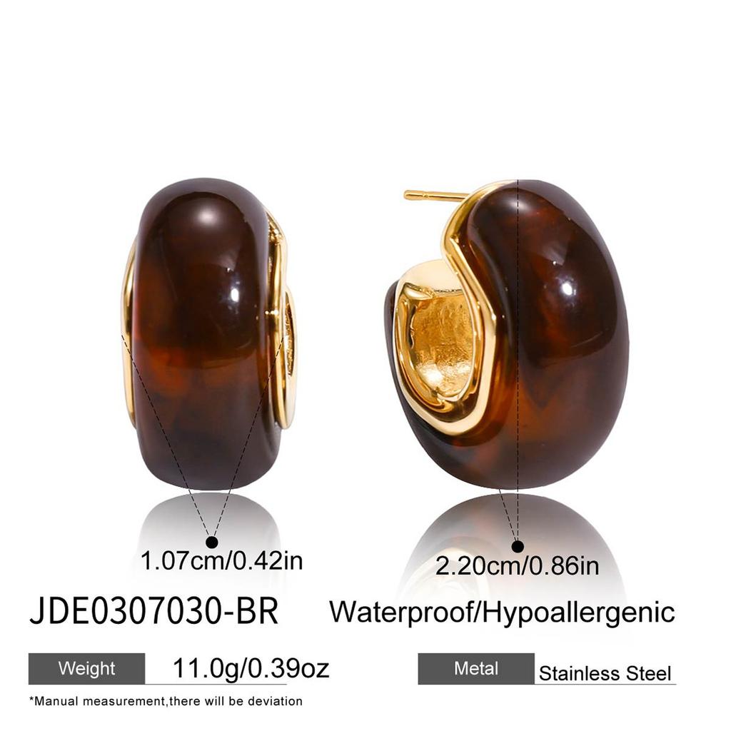 JYL TS Bracelet Earrings Amber Design Enhances Warmth & Clarity