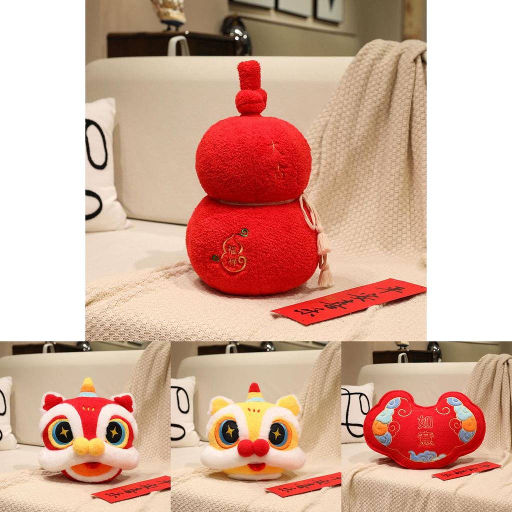 Chinese New Year Plush Sugar Cane Firework Decorative Dolls For Living Room And Sofa Decor