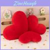 Romantic Heart Pillow With Polyester Fiber Filling For Valentines Day Decor