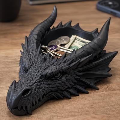 1PC Gothic Faucet Modeling Jewelry Storage Plate, Dark Tabletop Ornament, Ring Necklace Storage Plate