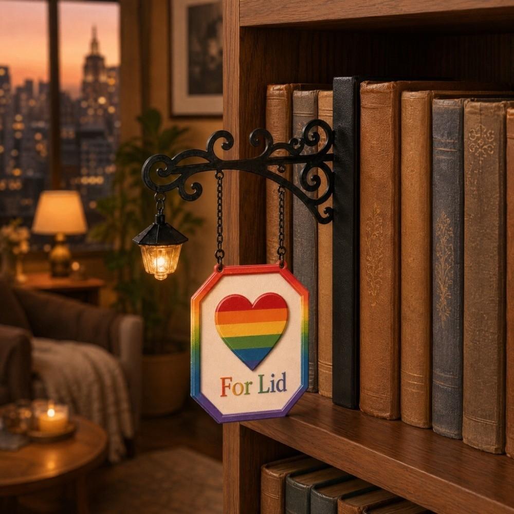 Vintage Bookshelf Lantern Light Wooden Bookshelf Lamp Bookshelf Ghost Light Library