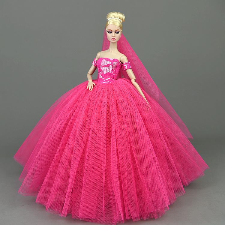 30CM Ankleidepuppe - Supermodel FR2 Stil mit bauschigem Feenprinzessin Hochzeitskleid