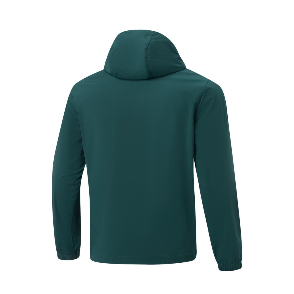 Li-Ning Fitness Series Hooded Logo Letter Zipper Windbreaker Men outerwear AFDW995-9