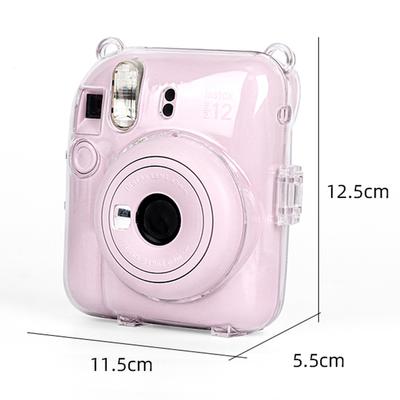 Mini Camera Bag PC Crystal Protective Shell Transparent Protective Sleeve for Fujifilm Instax Mini 12 for Camera Instax Mini12