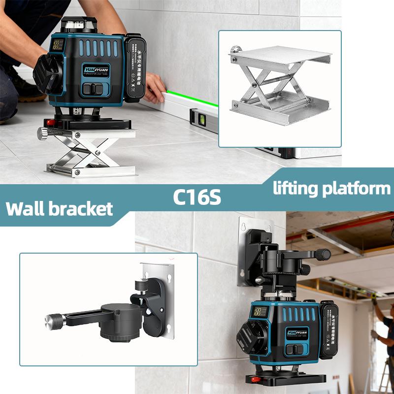 Cross New 16-Line Multifunctional Rotating Laser Level with Infrared Technology