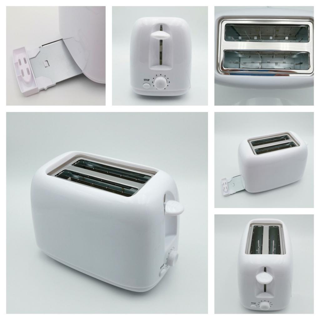 2-Scheiben-Toaster Toaster mit breiten Schlitzen 6 Bräunungsstufen Herausnehmbare Krümelschublade Brot Waffeln Bagels Kleines Küchengerät für Zuhause Wohnungen Wohnheime Camping