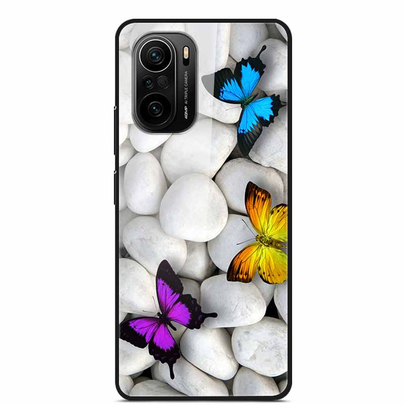 For Xiaomi Poco F3 Case Tempered Glass Hard PC Phone Back Cover For Xiaomi POCO F3 5G Cases Shells PocoF3 F 3 2021 6.67'' Coque