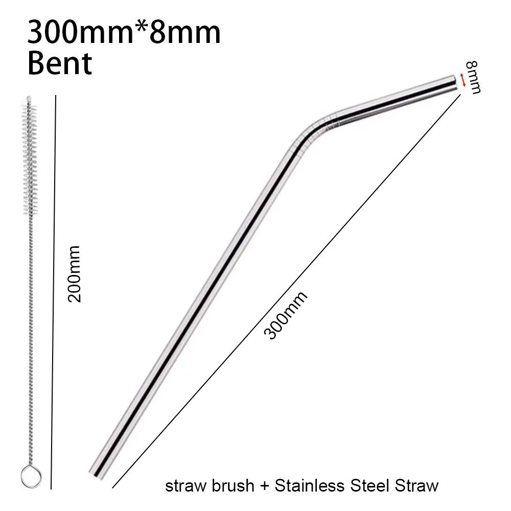 1Pcs Reusable Stainless Steel Straws Straight Bent Straws Vacuum Tumbler Themos Cup Straw for Stanley 30oz 40oz Tyeso Cup