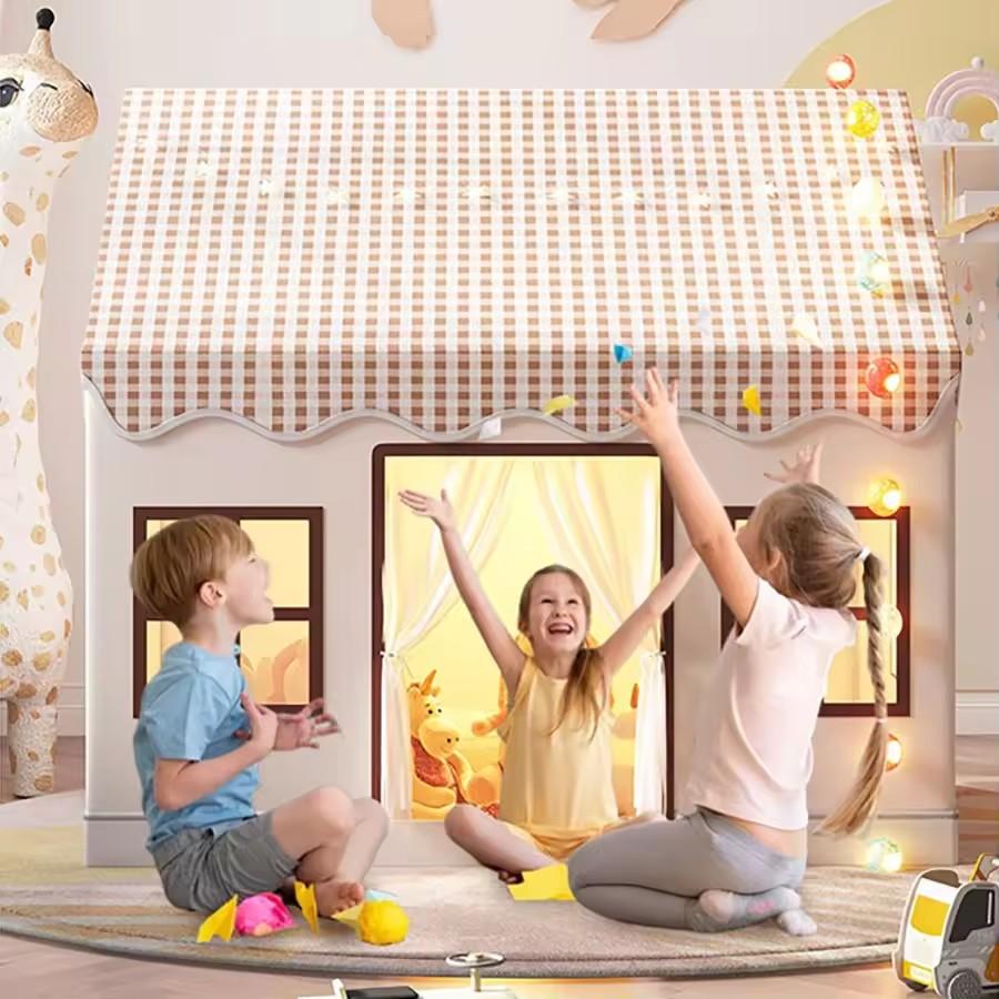 INS Style Kids Play Tent - Indoor Princess Castle & Dream House Toy for Boys & Girls | Portable Baby Game Room | Cute Gift Idea