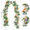 Artificial Easter Egg Garland with Egg Carrot Wreath Creative Spring Vine Flower  Easter Decoration