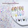 Embossed Nail Stickers: Stars, Pentagrams, Hollow Hearts, Starbursts, and Dots for Nail and Eye Makeup Decorations