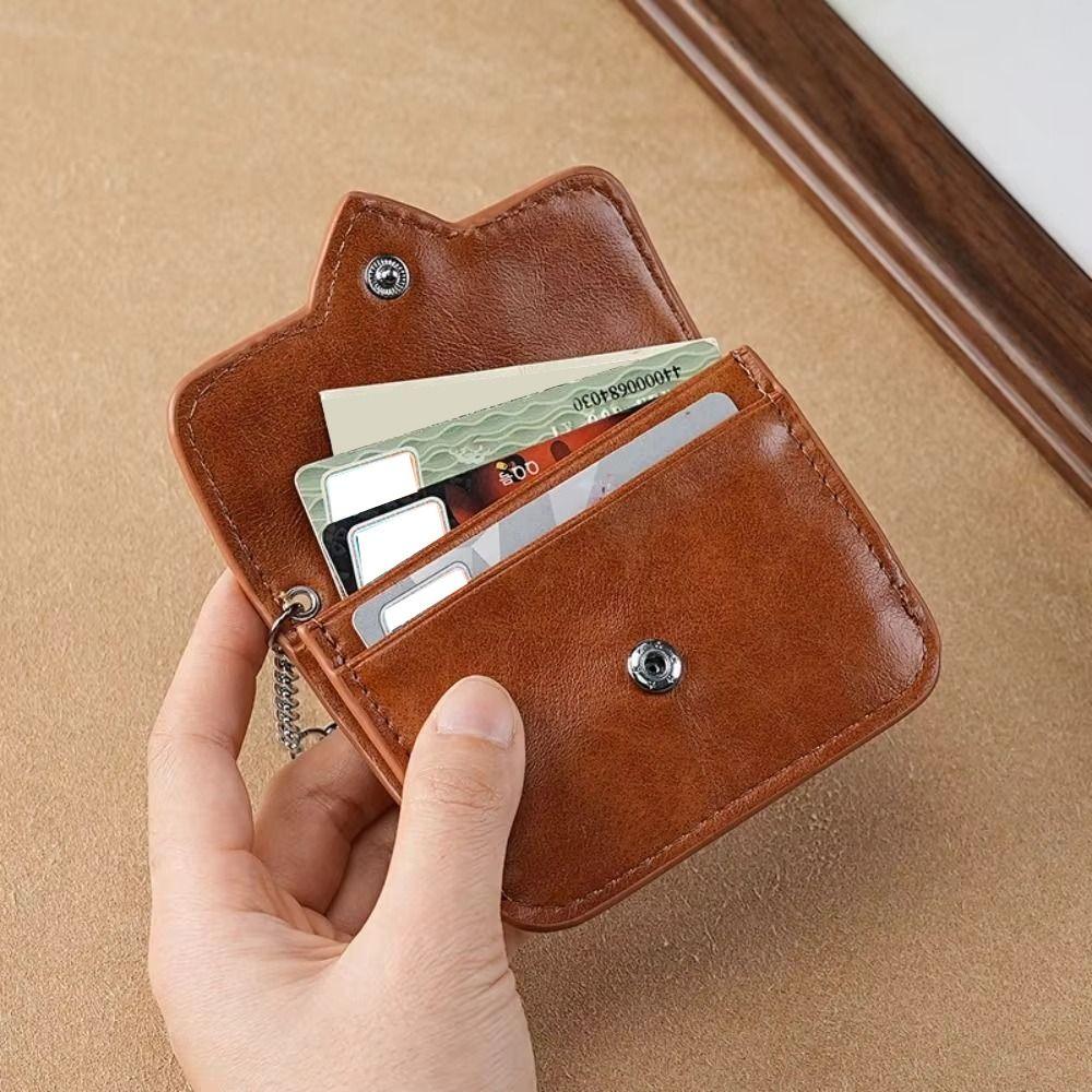 Lightweight Card Holder Heart Shaped Small Wallet Cute Car Key Chain  Travel