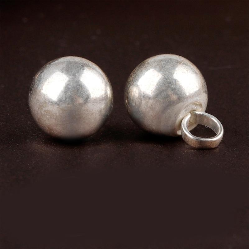 Elegant Silvering Knot Button Bead for Traditional Cheongsam and Shirt Vintage Metal Carved Bead Button for Han Costume
