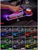 AUK2  Car USB Charging Colour Light Seat Gap Storage Box For Nissan X-Trail Qashqai Sentra Serena Tiida Teana Juke Leaf Micra Almera