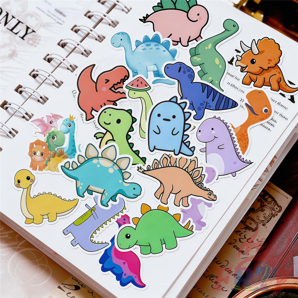 135Pcs/Set Q Baby Dinosaur Mini Diary Manual Stickers DIY Scrapbooks Album Decor Decals Stickers