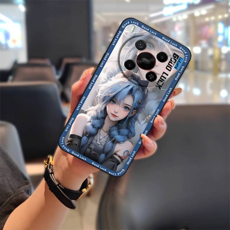 Dirt-resistant Waterproof Phone Case For ZTE Blade V70 Max/Nubia V70 Max Full Wrap Anti-knock Cartoon Anti-dust Silicone