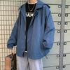 Men S Loose Hooded Windproof Hong Kong Style Jacket