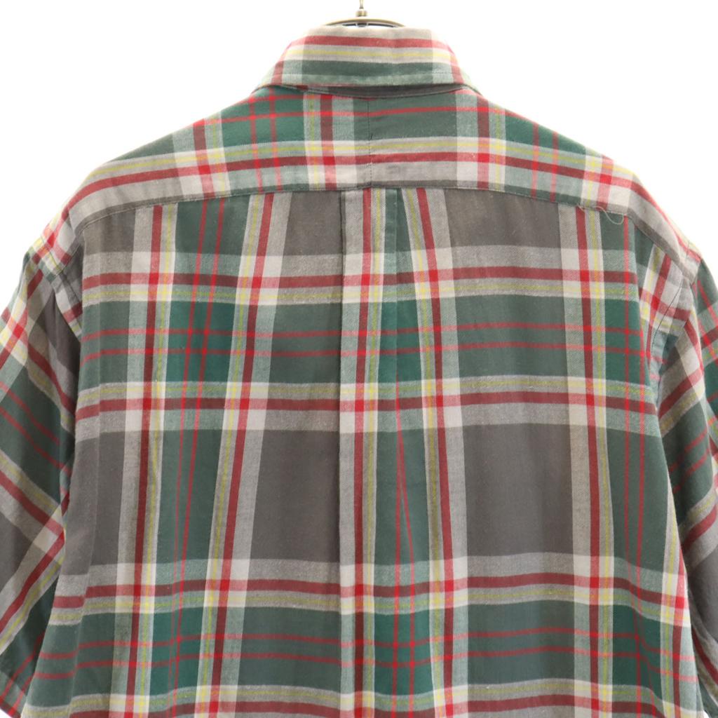 RALPH LAUREN Check Pattern Short sleeve Button down shirt S BLAIRE Men's Used
