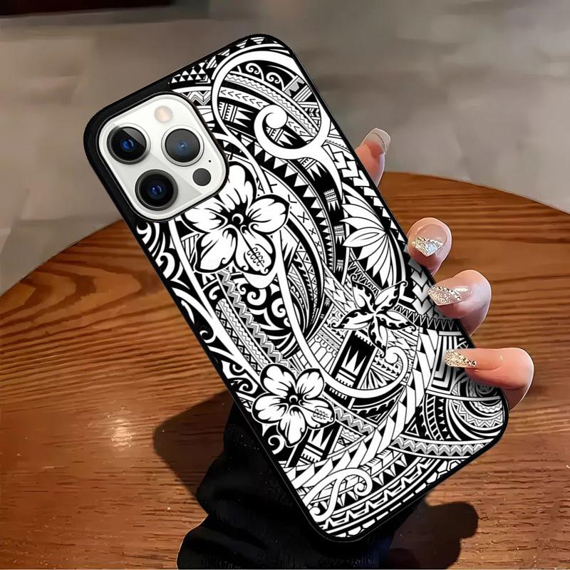 

Hawaiian Ornament Phone Case For iPhone 17 Air 16 15 14 13 12 11 Pro Max Max Plus Bumper Case Cover iPhone 14pro max