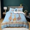 Giraffe Elk 3D Print Girls/boy /teen Quilt Cover Set Cute Animal Deer Bed Duvet Cover Set For Twin Size Winter Comforter Cover