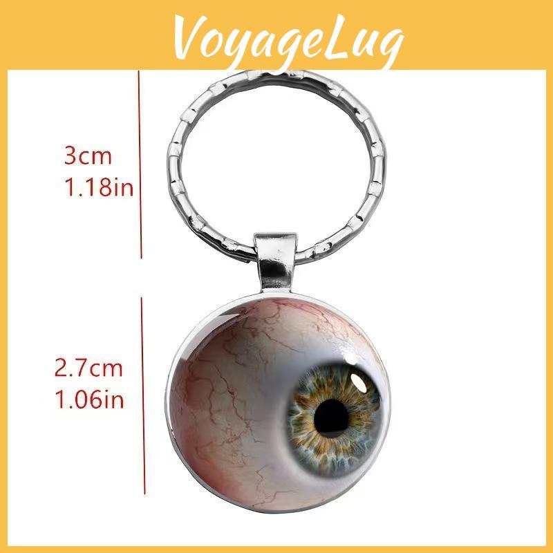 Bloodshot Eye Metal Pendant Keychain And Necklace For Promotion And Celebration Gifts