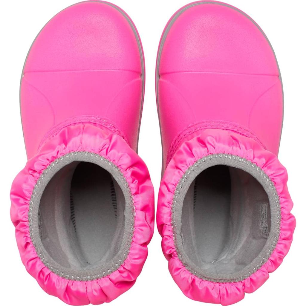Crocs Winter Puff Electric 15cm Boots, Kids, Pink/Light Gray,