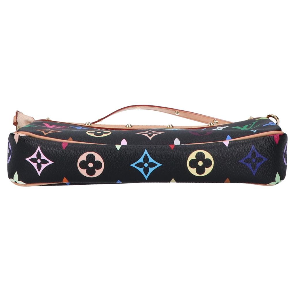 LOUIS VUITTON M92648 2008 Monogram Noir Pochette Handbag Black x multicolorUsed