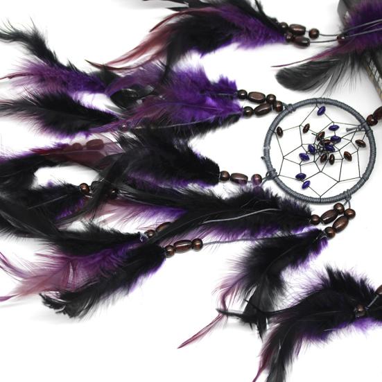 Home Cafe Car Hanging Decoration Natural Feathers Dream Catcher Wall Ornament