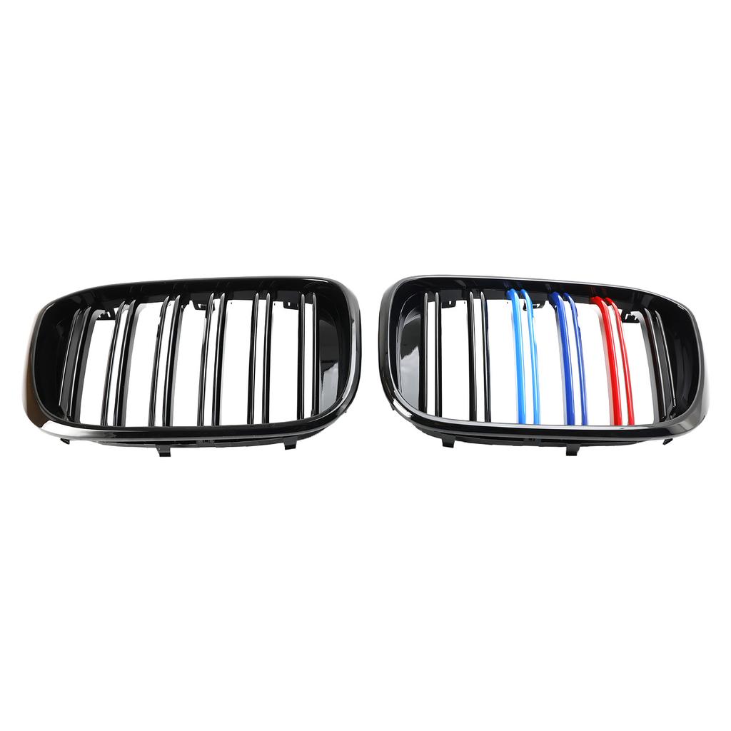 2PCS M-Color Kidney Grill Grille 51138469959 Fit BMW G01 X3 G02 X4 Gloss Black