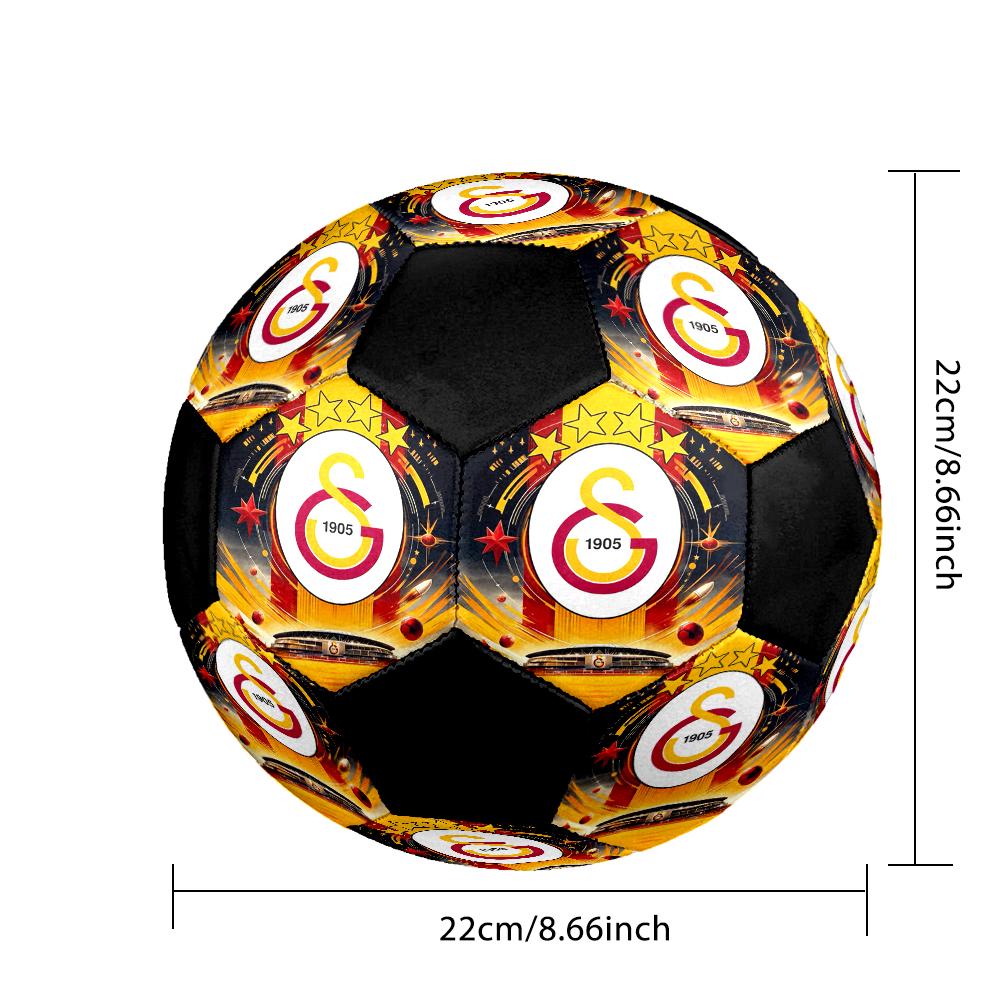 Galatasaray Indoor Soccer Ball Colorful Machine Stitched PVC Size 5 Team Training Competition Ready Durable High-Bounce Cool Sports Gift