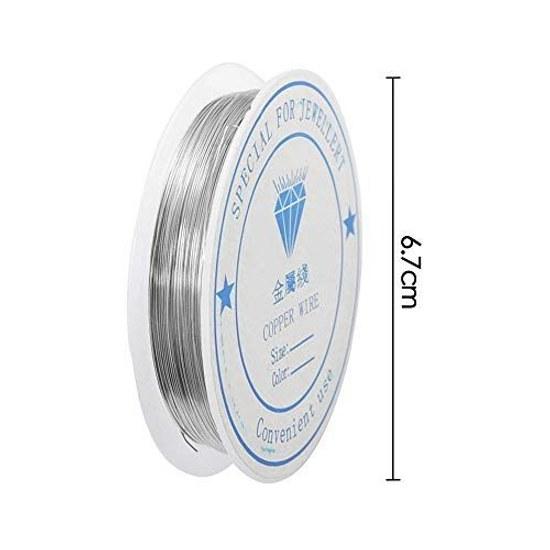 Accessory wire diameter 0.5mm 2 rolls total 20m craft copper art parts handicraft supplies DIY handmade silver + gold