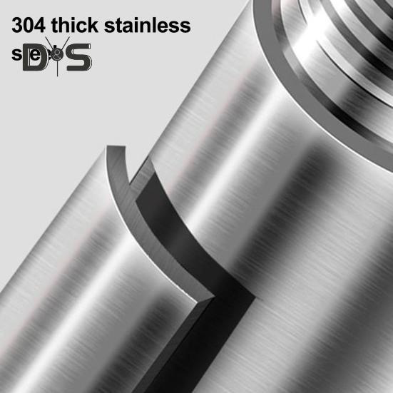 Toilet Plunger Air Pressure Indicator Stainless Steel Drain Clog Remover Tool with 4 Dredge Heads High-Pressure Air Plunger