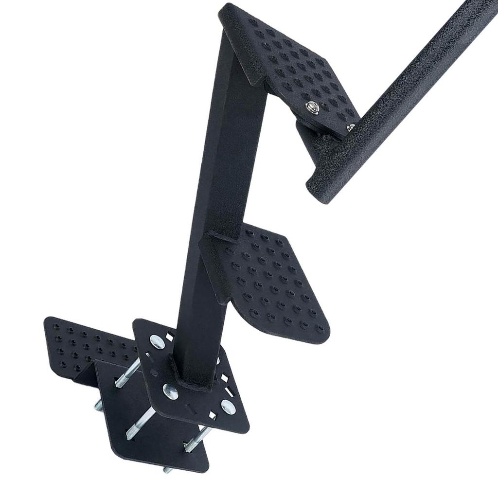 Boat Trailer Step Carbon Steel 2 Steps Anti Slip Universal Trailer Tongue Step with Handle