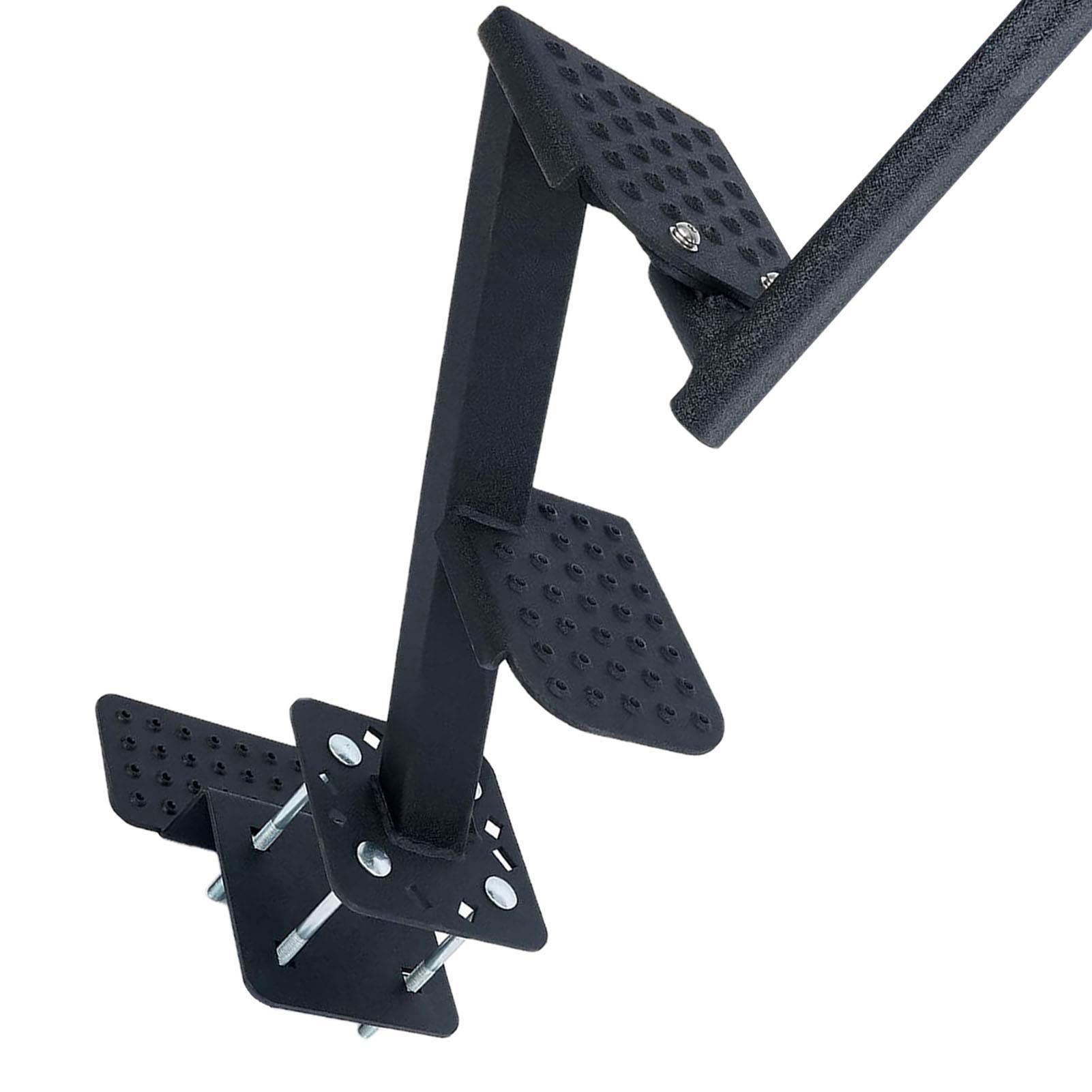 

Boat Trailer Step Carbon Steel 2 Steps Anti Slip Universal Trailer Tongue Step with Handle