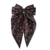 Layered Bow Hair Accessory Halloween Silky Satin Bows, Big Ribbon Clips, Oversized Long Tail Barrettes, Sweet Funny Clip Cute Pumpkin Ghost Witch Hat