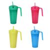 Kids Snack And Drink Cup Combo Leak-Proof 2-in-1 Popcorn Holder with Handle Portable Stadium Tumbler for Travel Home Movies