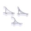 6Pcs Metal K Type Freezer Shelf Clips Refrigerator Support Hooks Cooler Shelf Brace Refrigerator Beverage Cabinet Shelf Buckles