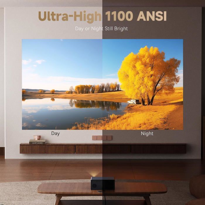 Projecteur Vidéo 4K - Wanbo - X5 Pro - 1100 ANSI - Auto Focus - WiFi Bluetooth